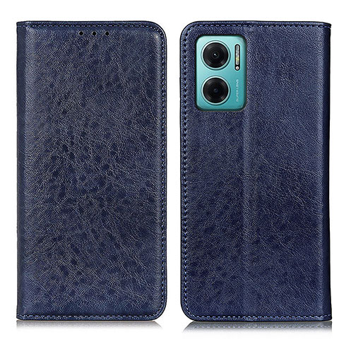 Custodia Portafoglio In Pelle Cover con Supporto K01Z per Xiaomi Redmi Note 11E 5G Blu