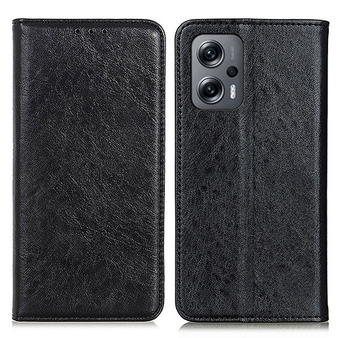 Custodia Portafoglio In Pelle Cover con Supporto K01Z per Xiaomi Redmi Note 11T Pro 5G Nero