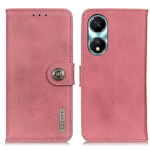 Custodia Portafoglio In Pelle Cover con Supporto K02Z per Huawei Honor X5 Plus Rosa