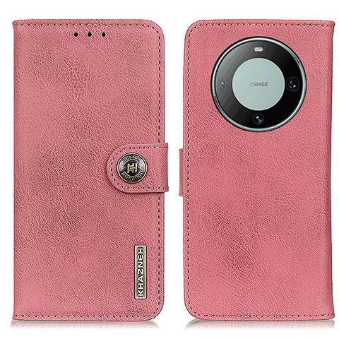 Custodia Portafoglio In Pelle Cover con Supporto K02Z per Huawei Mate 60 Pro+ Plus Rosa