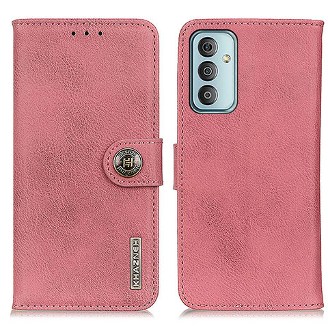 Custodia Portafoglio In Pelle Cover con Supporto K02Z per Samsung Galaxy M13 4G Rosa