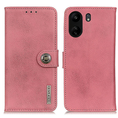 Custodia Portafoglio In Pelle Cover con Supporto K02Z per Xiaomi Redmi 13C Rosa