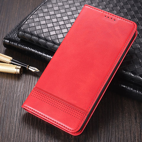 Custodia Portafoglio In Pelle Cover con Supporto K03 per Huawei Mate 40 Pro Rosso