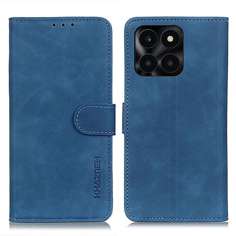 Custodia Portafoglio In Pelle Cover con Supporto K03Z per Huawei Honor X8b Blu