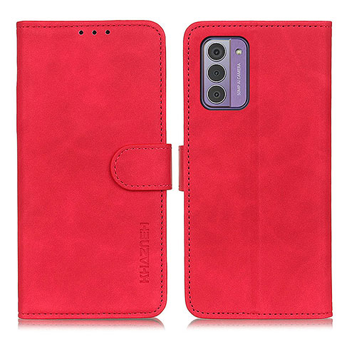 Custodia Portafoglio In Pelle Cover con Supporto K03Z per Nokia G310 5G Rosso