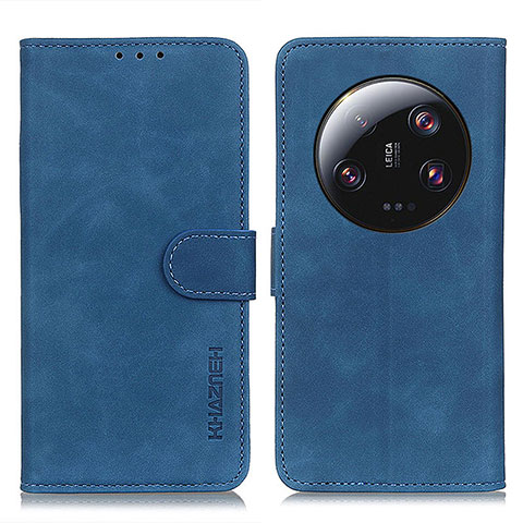 Custodia Portafoglio In Pelle Cover con Supporto K03Z per Xiaomi Mi 13 Ultra 5G Blu