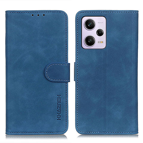 Custodia Portafoglio In Pelle Cover con Supporto K03Z per Xiaomi Redmi Note 12 Pro 5G Blu