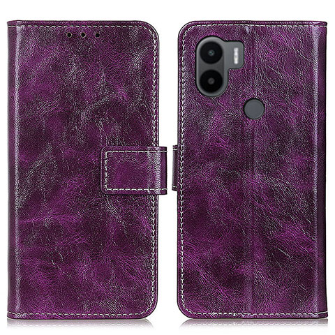 Custodia Portafoglio In Pelle Cover con Supporto K04Z per Xiaomi Redmi A1 Plus Viola