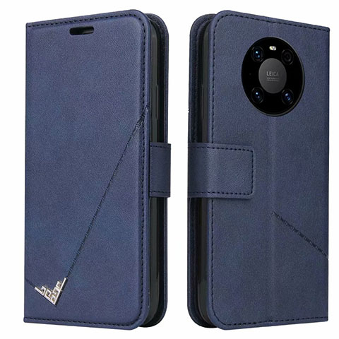 Custodia Portafoglio In Pelle Cover con Supporto K06 per Huawei Mate 40E Pro 4G Blu