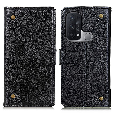 Custodia Portafoglio In Pelle Cover con Supporto K06Z per Oppo Reno5 A Nero