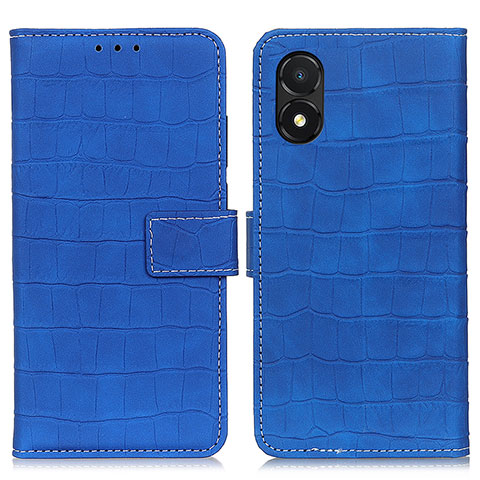 Custodia Portafoglio In Pelle Cover con Supporto K07Z per Huawei Honor X5 Blu