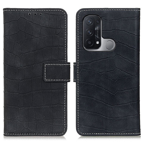 Custodia Portafoglio In Pelle Cover con Supporto K07Z per Oppo Reno5 A Nero