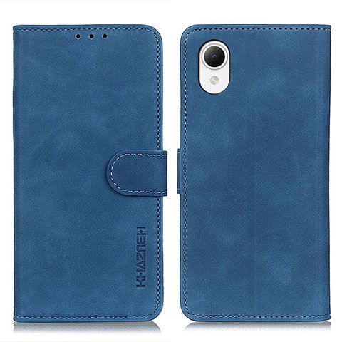 Custodia Portafoglio In Pelle Cover con Supporto K08Z per Samsung Galaxy A23e 5G Blu