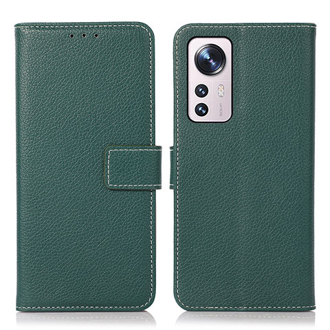 Custodia Portafoglio In Pelle Cover con Supporto K08Z per Xiaomi Mi 12 Lite 5G Verde