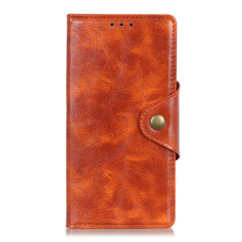 Custodia Portafoglio In Pelle Cover con Supporto L01 per Alcatel 1C (2019) Arancione