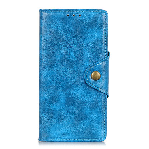 Custodia Portafoglio In Pelle Cover con Supporto L01 per Alcatel 1C (2019) Blu