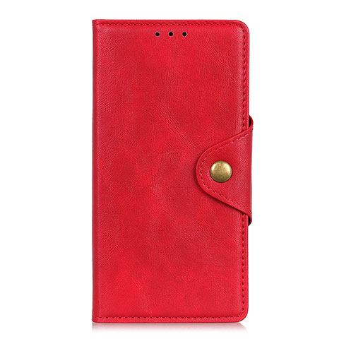 Custodia Portafoglio In Pelle Cover con Supporto L01 per Alcatel 3L Rosso