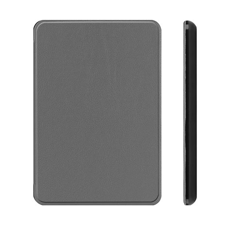 Custodia Portafoglio In Pelle Cover con Supporto L01 per Amazon Kindle Paperwhite 6 inch Grigio