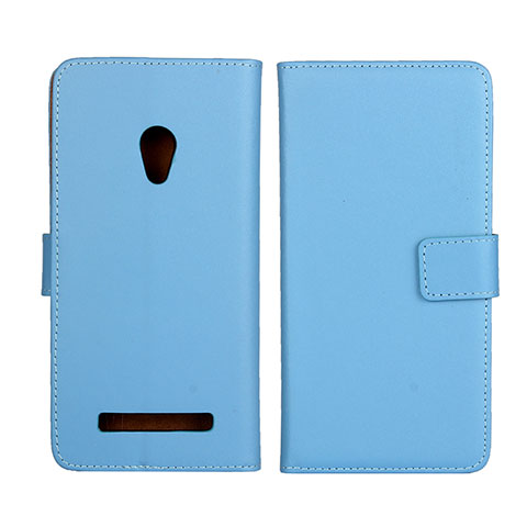 Custodia Portafoglio In Pelle Cover con Supporto L01 per Asus Zenfone 5 Cielo Blu