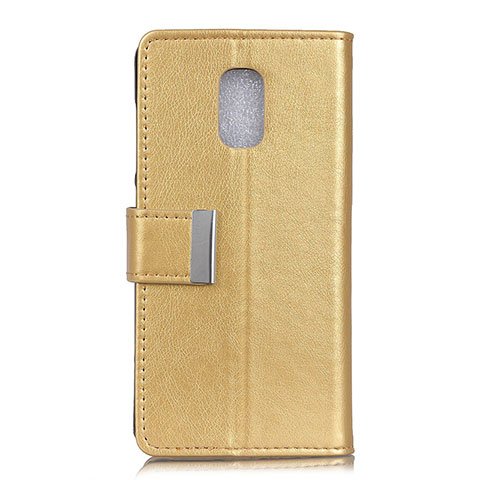 Custodia Portafoglio In Pelle Cover con Supporto L01 per Asus ZenFone V500KL Oro