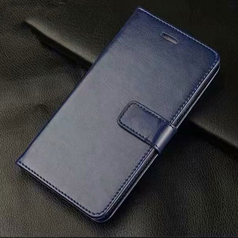 Custodia Portafoglio In Pelle Cover con Supporto L01 per Huawei Honor 9X Blu