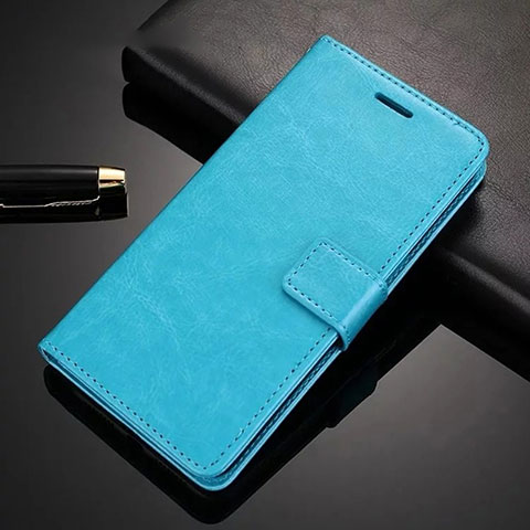 Custodia Portafoglio In Pelle Cover con Supporto L01 per Huawei Honor 9X Cielo Blu
