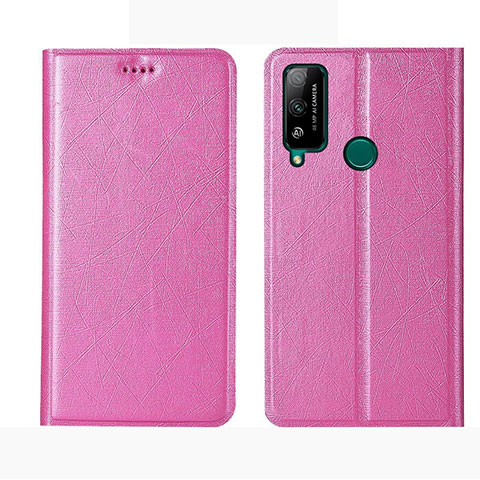 Custodia Portafoglio In Pelle Cover con Supporto L01 per Huawei Honor Play4T Rosa
