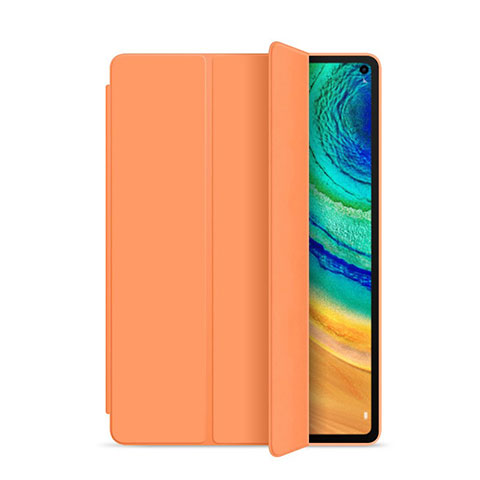 Custodia Portafoglio In Pelle Cover con Supporto L01 per Huawei MatePad Pro Arancione