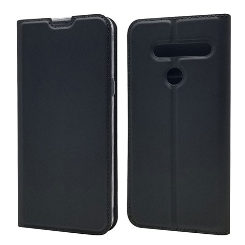 Custodia Portafoglio In Pelle Cover con Supporto L01 per LG G8 ThinQ Nero