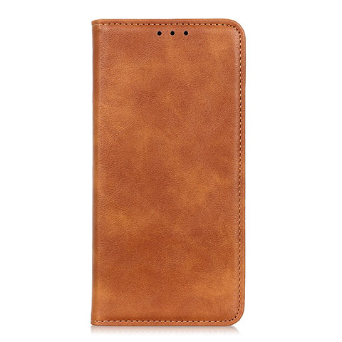 Custodia Portafoglio In Pelle Cover con Supporto L01 per Motorola Moto One Fusion Plus Arancione