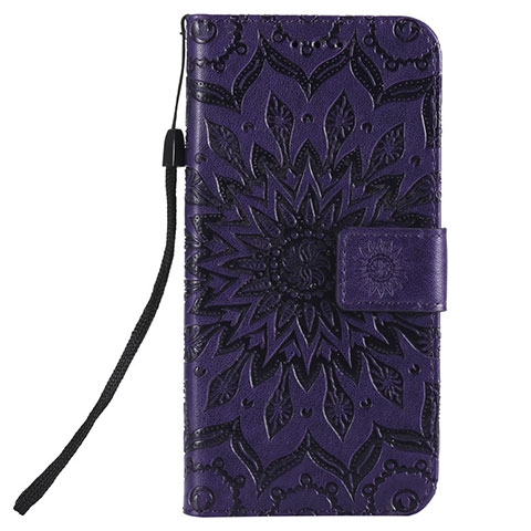 Custodia Portafoglio In Pelle Cover con Supporto L01 per Nokia 2.3 Viola