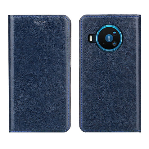 Custodia Portafoglio In Pelle Cover con Supporto L01 per Nokia 8.3 5G Blu