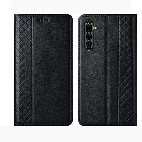 Custodia Portafoglio In Pelle Cover con Supporto L01 per Realme X50 Pro 5G Nero