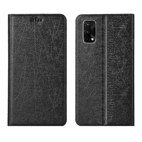 Custodia Portafoglio In Pelle Cover con Supporto L01 per Realme X7 Pro 5G Nero