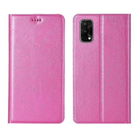 Custodia Portafoglio In Pelle Cover con Supporto L01 per Realme X7 Pro 5G Rosa