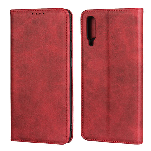 Custodia Portafoglio In Pelle Cover con Supporto L01 per Samsung Galaxy A70S Rosso