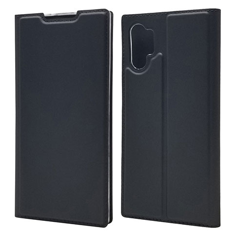 Custodia Portafoglio In Pelle Cover con Supporto L01 per Samsung Galaxy Note 10 Plus 5G Nero