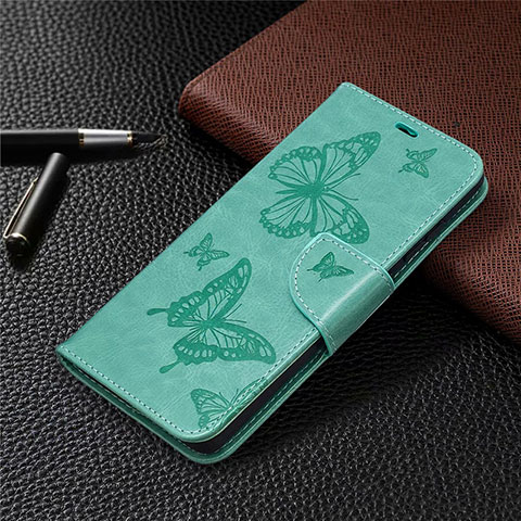 Custodia Portafoglio In Pelle Cover con Supporto L01 per Samsung Galaxy S20 Lite 5G Verde Pastello