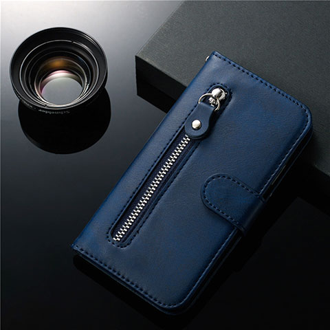 Custodia Portafoglio In Pelle Cover con Supporto L01 per Samsung Galaxy S20 Ultra Blu