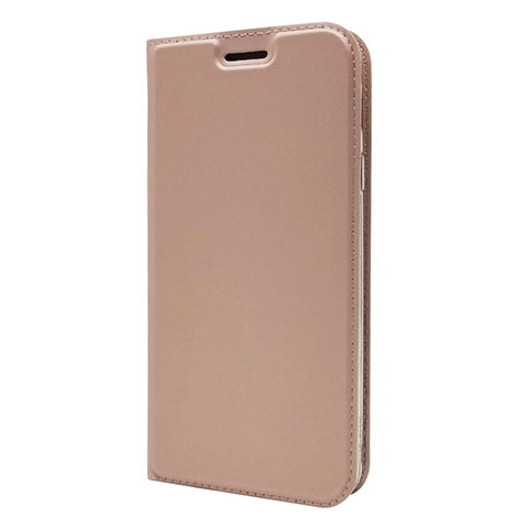 Custodia Portafoglio In Pelle Cover con Supporto L01 per Sony Xperia 10 Oro Rosa