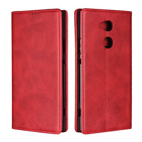 Custodia Portafoglio In Pelle Cover con Supporto L01 per Sony Xperia XA2 Ultra Rosso