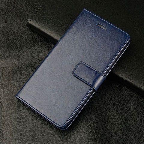 Custodia Portafoglio In Pelle Cover con Supporto L01 per Vivo X50 Lite Blu