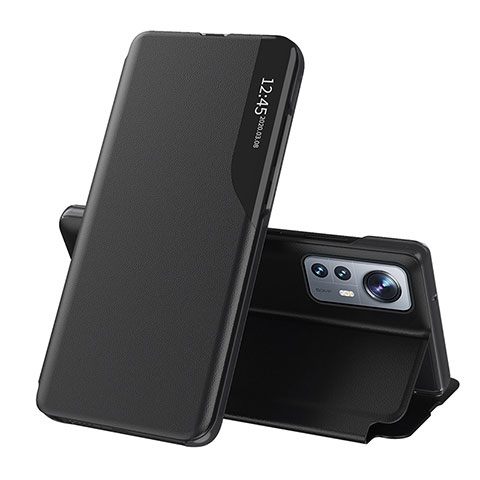 Custodia Portafoglio In Pelle Cover con Supporto L01 per Xiaomi Mi 12S Pro 5G Nero