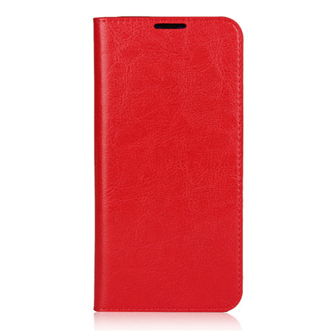 Custodia Portafoglio In Pelle Cover con Supporto L01 per Xiaomi Mi 9 Pro 5G Rosso