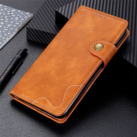 Custodia Portafoglio In Pelle Cover con Supporto L01 per Xiaomi Redmi 9C Marrone