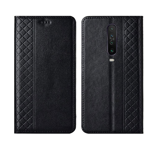 Custodia Portafoglio In Pelle Cover con Supporto L01 per Xiaomi Redmi K30 5G Nero