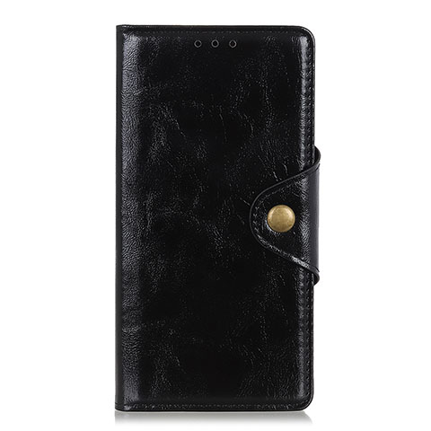 Custodia Portafoglio In Pelle Cover con Supporto L01 per Xiaomi Redmi Note 9 Pro Nero