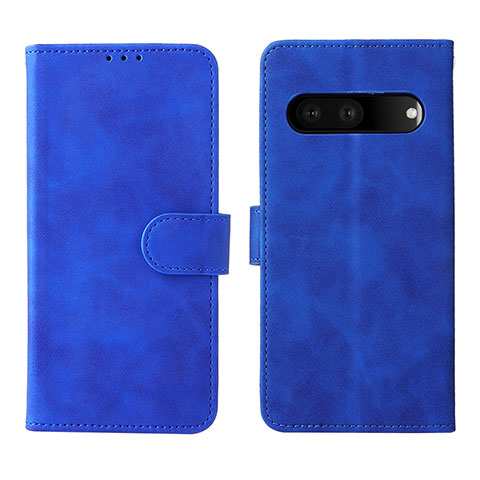 Custodia Portafoglio In Pelle Cover con Supporto L01Z per Google Pixel 7 5G Blu