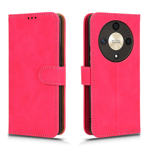 Custodia Portafoglio In Pelle Cover con Supporto L01Z per Huawei Honor Magic6 Lite 5G Rosa Caldo
