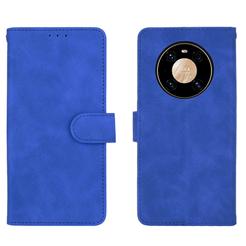 Custodia Portafoglio In Pelle Cover con Supporto L01Z per Huawei Mate 40 Pro Blu